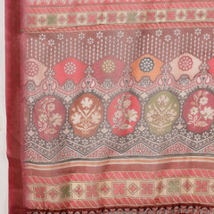 Stylum Women's Magenta Floral Foil Printed Cotton Blend Saree (SRFOLESTMAGENTA)