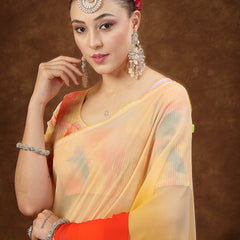 Stylum Women's Multi Ombre Digital Print Georgette Saree (SRMULTITAYLOR)