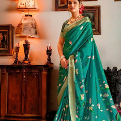 Stylum Women's Rama Traditional Floral Printed Manipuri Silk Saree (SRPICHWAIRAMA)