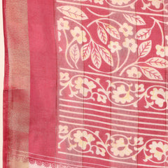 Stylum Women's Purple Paisley Print Lining Textured Dola Silk Saree (SRPURPLEJACKY)