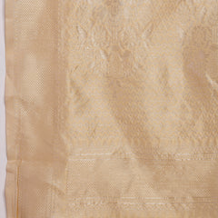 Stylum Women's Beige Paisley Woven Zari Border Silk Saree (SRZOHRABEIGE)