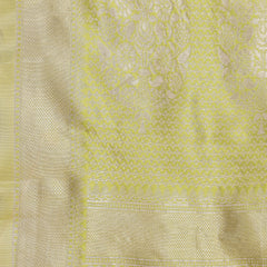 Stylum Women's Mehandi Green Paisley Woven Zari Border Silk Saree (SRZOHRAMEHANDI)