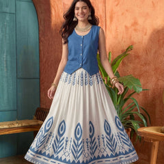 Stylum Women's Blue Solid Rayon Co-Ord Set (STBLUEGOLF)
