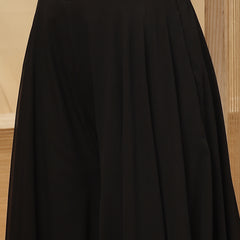 Stylum Women's Black Solid & Embroidered Crape Silk Co-Ord Set (STDBLACKKOPAR)