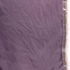 Stylum Women's Purple Embroidered Georgette Lehenga & Blouse with Dupatta (STDPURPLEMICHAEL)
