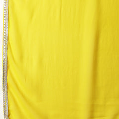 Stylum Women's Yellow Haldi & Mehandi Special Georgette Top Palazzo Dupatta Co-ord Set (STDYELLOWJUGNI)