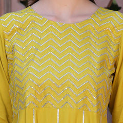 Embellished Rayon Anarkali kurta