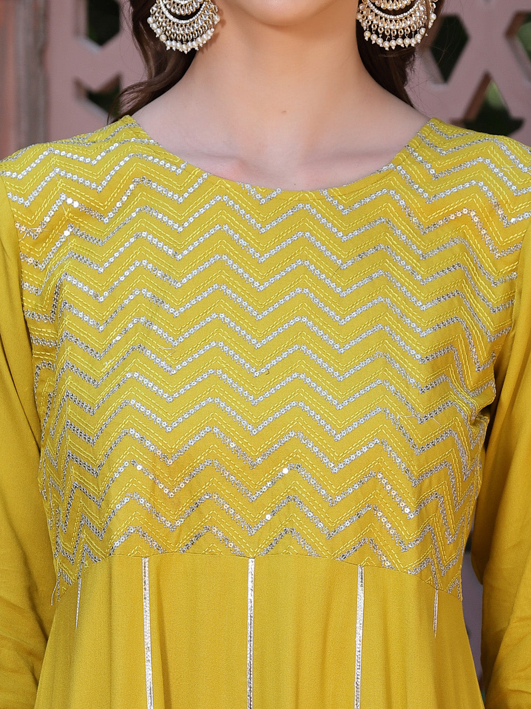 Embellished Rayon Anarkali kurta