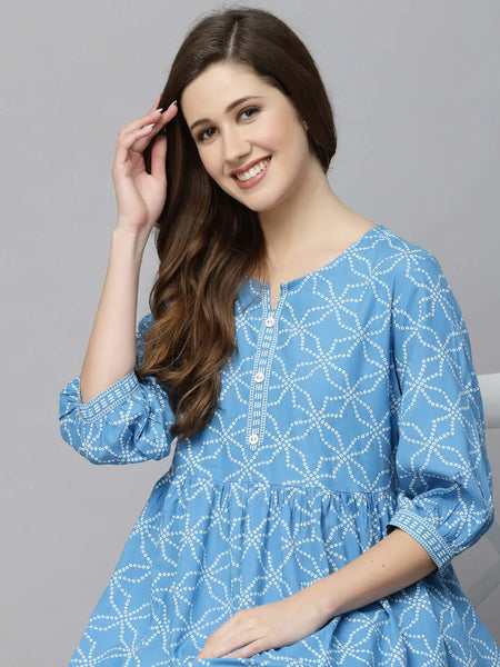 Stylum Women's Printed Rayon Cord set (TARI)