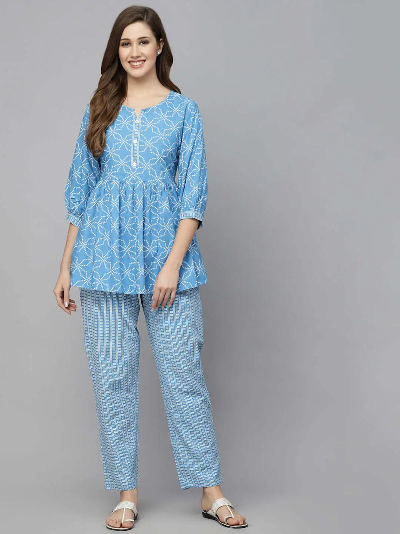 Printed Rayon Cord set