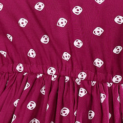 Stylum Women's Pink Bandhej Printed Rayon Short Peplum Top (TOPLAKME)