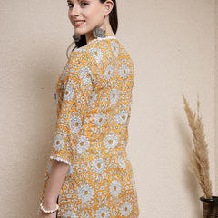 Stylum Women's Floral Printed Cotton Empire Top (TOPMARS)