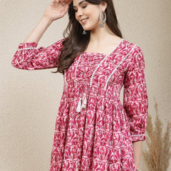 Stylum Women's Floral Printed Rayon Peplum Top (TOPMUMTAZ)
