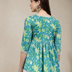 Stylum Women's Floral Printed Cotton Peplum Top (TOPTIPTOP)