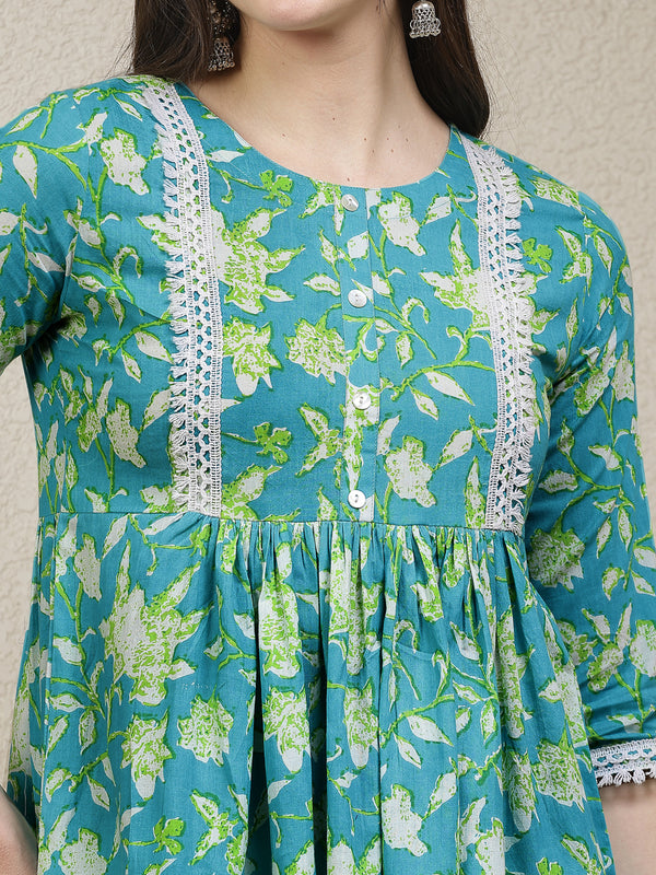 Stylum Women's Floral Printed Cotton Peplum Top (TOPTIPTOP)