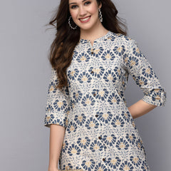 Stylum Women's Printed Rayon A-Line Kurta (VASTU)