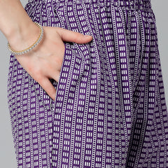 Women's Printed Rayon Cord set