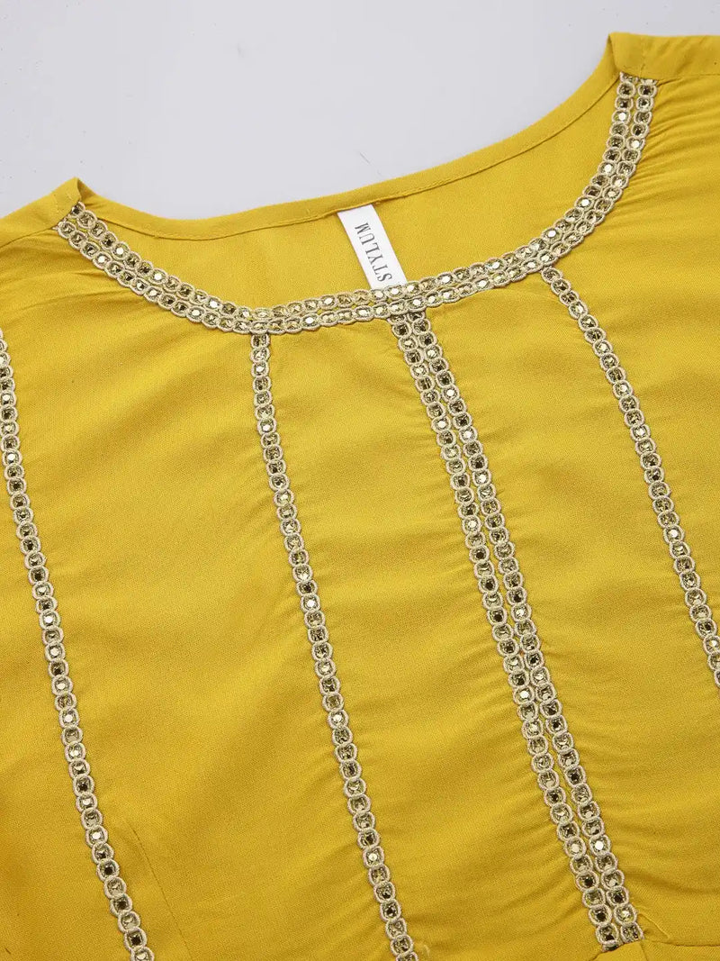 Rayon Pleated kurta Dhoti Pant Set