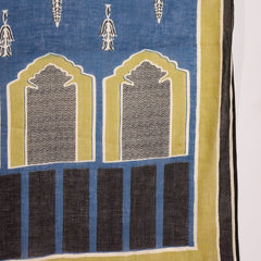 Stylum Women's Blue Striped Printed Cotton Straight Kurta Pant Dupatta Set (KPDBLUESAGO)