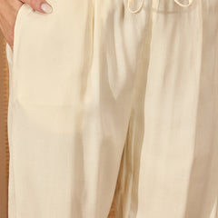 Stylum Women's Cream Solid & Embroidered Rayon Straight Kurta Pant Dupatta Set (KPDCREAMGONNY)