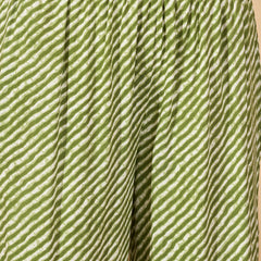 Stylum Women's Green Leheriya Printed Rayon Straight Kurta Palazzo Dupatta Set (KPDGREENTEA)