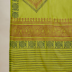 Stylum Women's Olive Solid Rayon A-Line Kurta Palazzo Dupatta Set (KPDOLIVEOMNI)