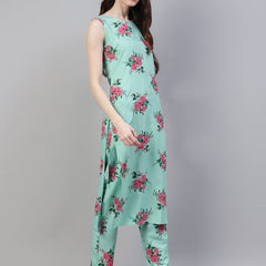 Stylum Women's Printed Rayon Straight Kurta Pant Dupatta Set (01umkpdset)