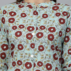 Stylum Women's Printed Cotton A-Line Kurta (ALICEICE)