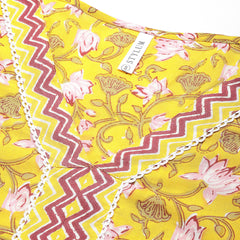 Cotton Straight Kurta Pant Dupatta Set