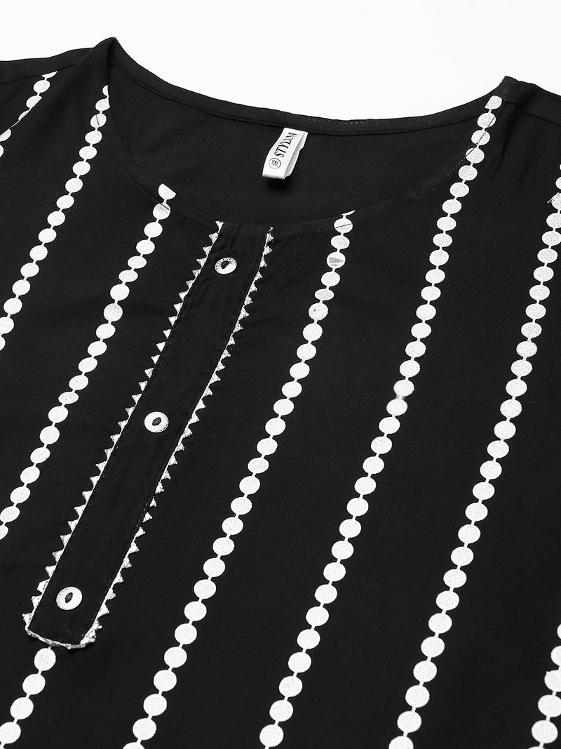 Straight Kurta Sharara Dupatta Set