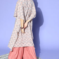 Printed Cotton Kaftan Kurta