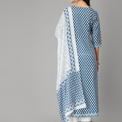 Flared Kurta Pant Dupatta Set