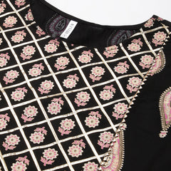 Floral Print Rayon Straight Kurta Pant Dupatta Set