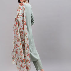 Stylum Women's Solid Rayon Straight Kurta Pant Dupatta Set (KPDMOREAGRO)
