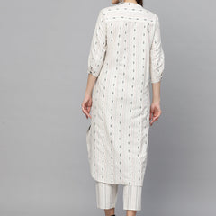 Stylum Women's Woven Design Cotton Blend Kurta Pant Set (KPHARPER)