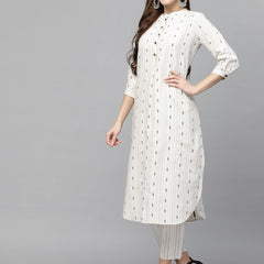 Stylum Women's Woven Design Cotton Blend Kurta Pant Set (KPHARPER)