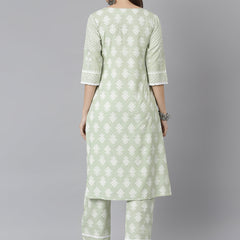 Rayon Straight Kurta Pant Set