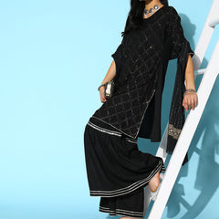 Kurta Sharara Dupatta Set