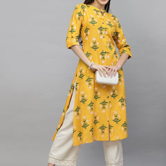 Floral Printed A-Line Kurta