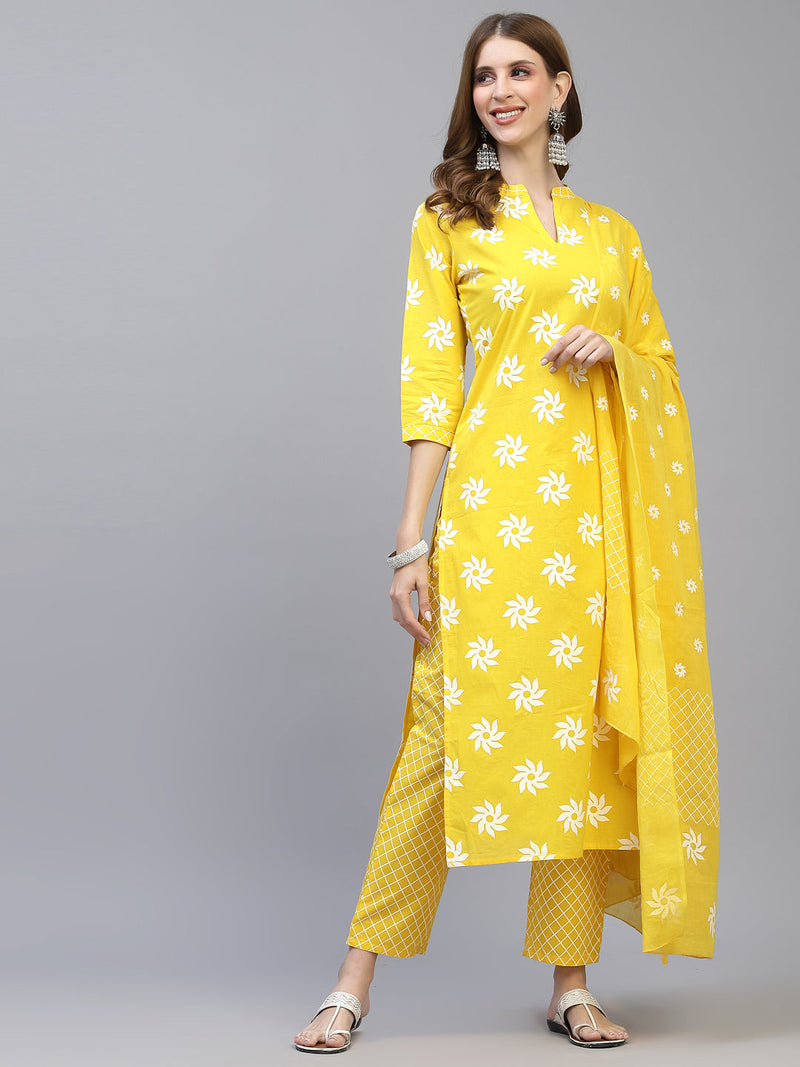 Kurta Pant Dupatta Set