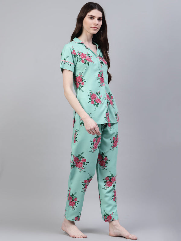 Rayon Night Suit Set