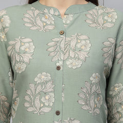 Stylum Women's Printed Rayon A-Line Kurta (NORAPISTA)