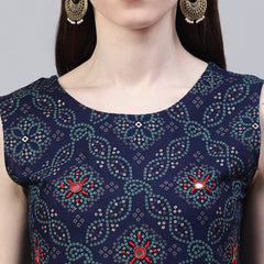 Rayon Flared Kurta Dupatta Set