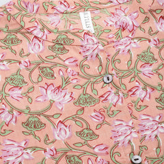 Stylum Women's Printed Cotton A-Line Kurta (PINKROSSY)