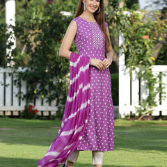 A-Line Kurta with Dupatta