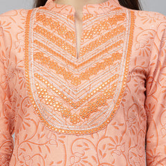 Stylum Women's Printed & Embroidered Rayon Straight Kurta (RASNA)