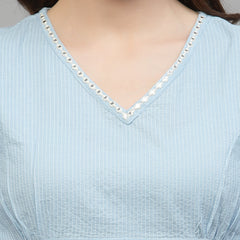 Anarkali Kurta Pant Dupatta Set