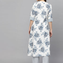 Printed Rayon A-Line Kurta