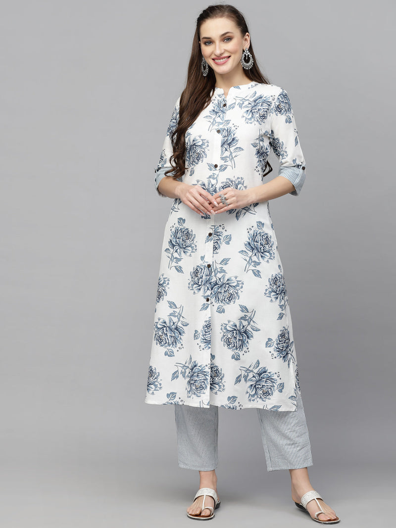 Stylum Women's Printed Rayon A-Line Kurta (SOFIA)