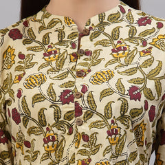 Floral Printed Cotton Top